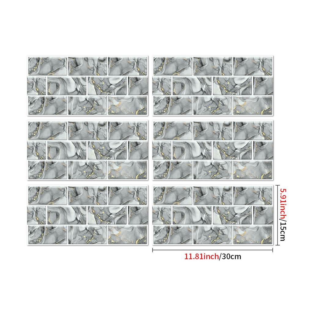 Industrial Style Retro American Tile Sticker, Self-Adhesive Waterproof Pvc Wall Decoration Kitchen Bedroom Wall Sticker Wallpaper