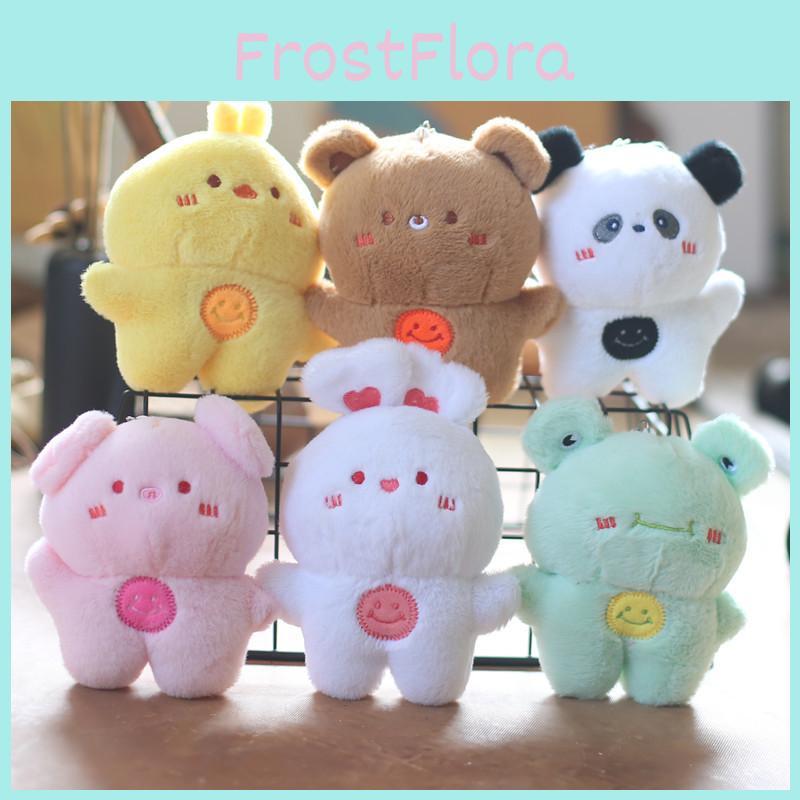 Adorable Plush Bunny Keychain Cute Rabbit Stuffed Animal Toy With Soft Pp Cotton For Bags And Keys