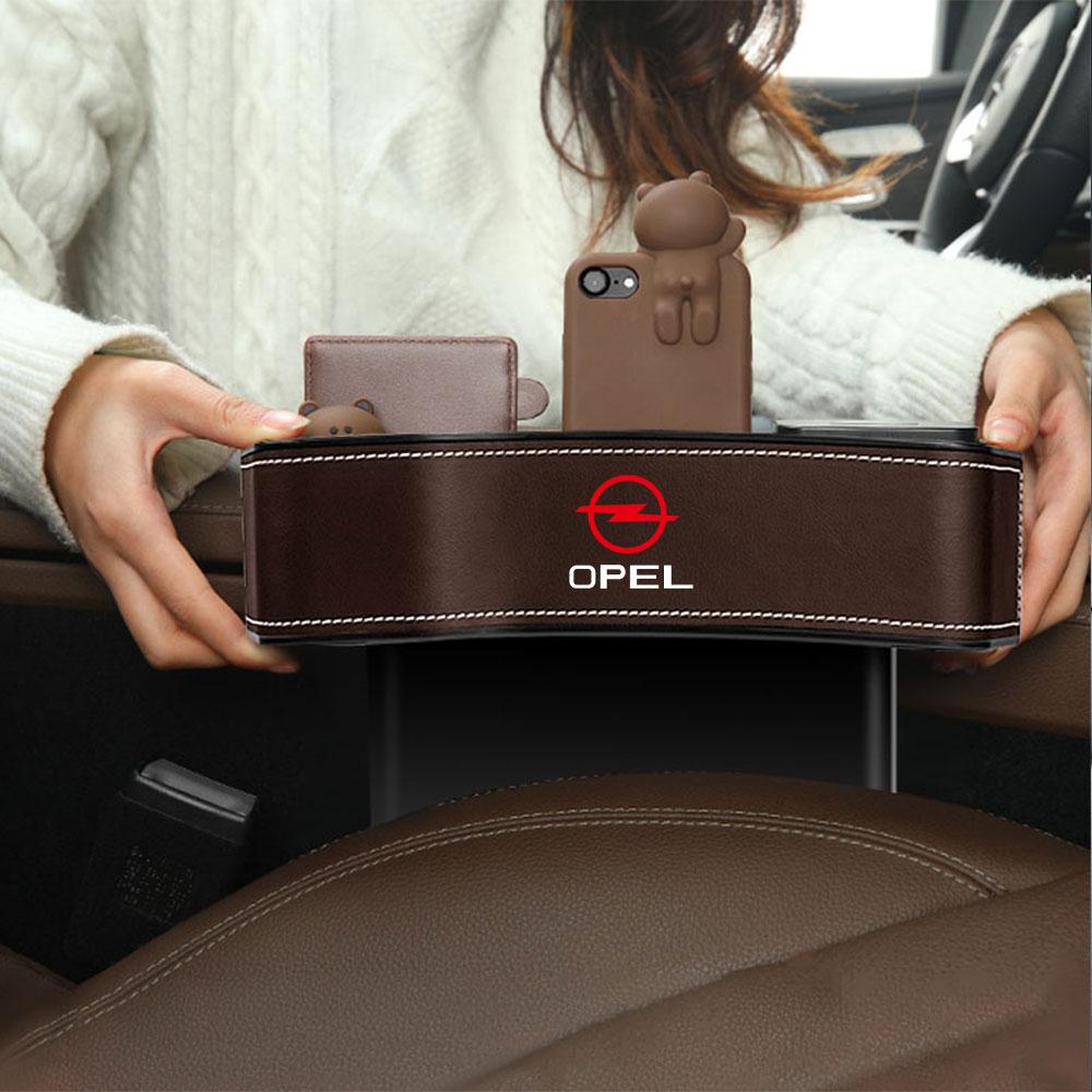 Car Seat Organizer Gap Slit Filler Holder Seat Crevice Storage Box Accessories For Opel OPC Astra J K Insignia Car Wheel Hubcap FB3