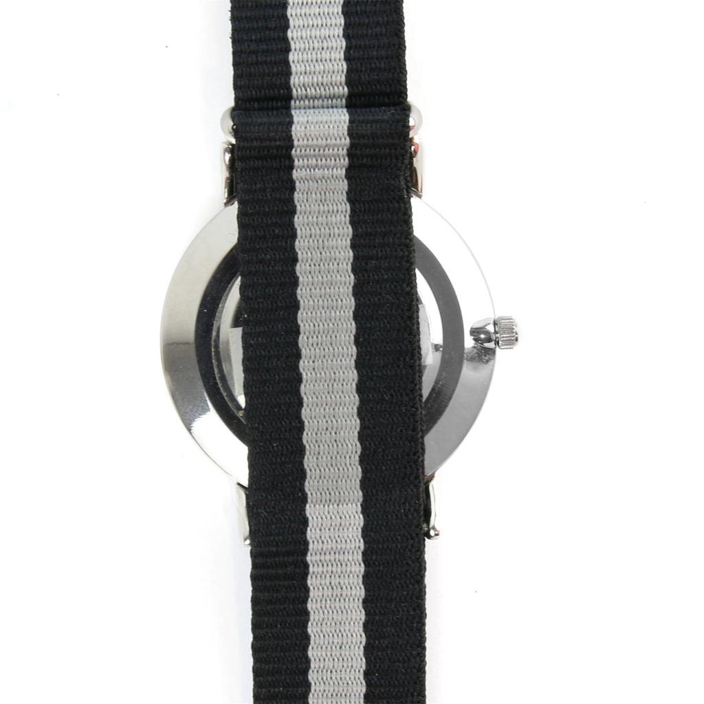 Les Trésors De Lily [Q4416] - 'Cameleon' Watch Set Grey Black Silver (2 Bracelets)