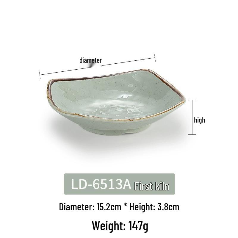 Melamine Imitation Porcelain Square Plate for Cold Dishes, Stir-fry, or Rice - Ideal for Hotels and Restaurants.