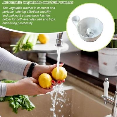 Space Saving Fruit Wash Bowl Dryer Fruit Lettuce Drain Basket Vegetable Washer  Home Gadget