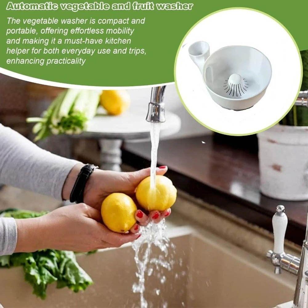 Space Saving Fruit Wash Bowl Efficient Water Reuse Fruit Lettuce Drain Basket  Salad Spinner