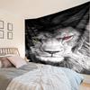 Lion Portrait With Flowers Tapestry Room Decoration Wall Hanging for Living Room Bedroom, dormitory, Birthday and Christmas gifts