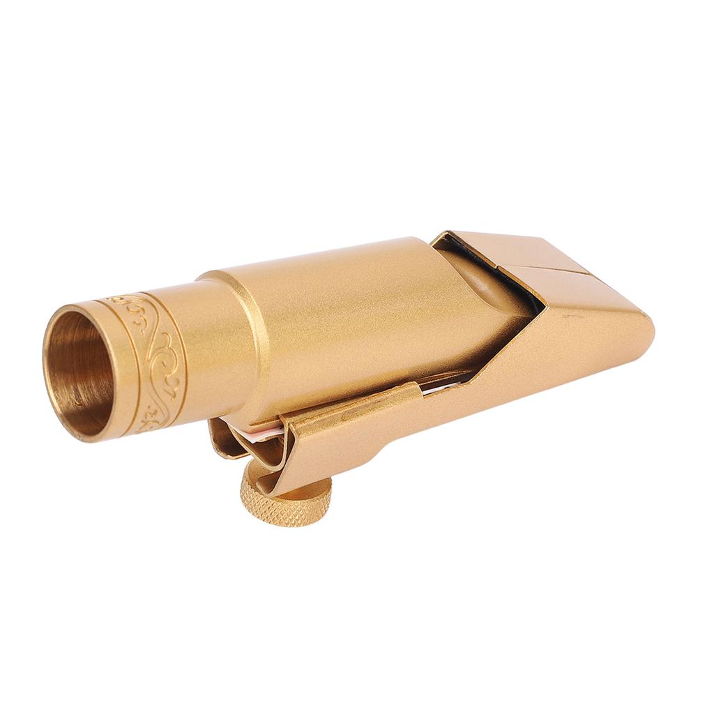 Alto Saxophone Mouthpiece with Cap Metal Brass for Professionals Beginners Sax Replacement