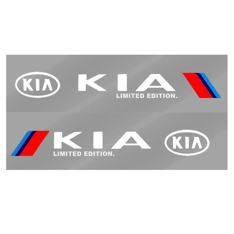 2pcs Car Side Body Sports 3D Sticker Decals Car Accessories For KIA Sportage Rio 3 Soul Optima Ceed Pro K5 K2 k6 K7 K8 Pride