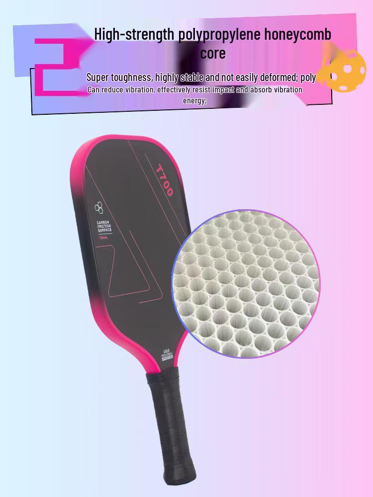 Frosted T700 Carbon Fiber Pickleball Paddle Set with Cloth Pattern