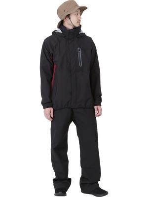 Namelessage Rainwear Set and for Men and Size Rain Raincoat (Nameless Age) (Top Bottom) Women, NASR-310, Black, M, Suit,