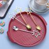 Creative Stirring Teaspoon Dessert Scoop Star Stainless Steel Milk Tea Stirrer Coffee Spoon