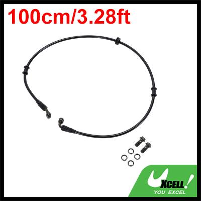 Motoforti 50/60/70/80/90/100/110/120/130cm Motorcycle Brake Clutch Oil Hose Line Kit for Motorcycles Dirt Bikes ATV Black