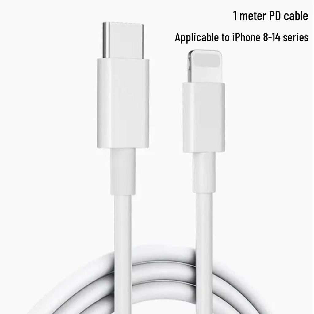 Apple 35W Fast Charger Set: 20W PD Charger & Cable for iPhone 8-14, 3C Certified