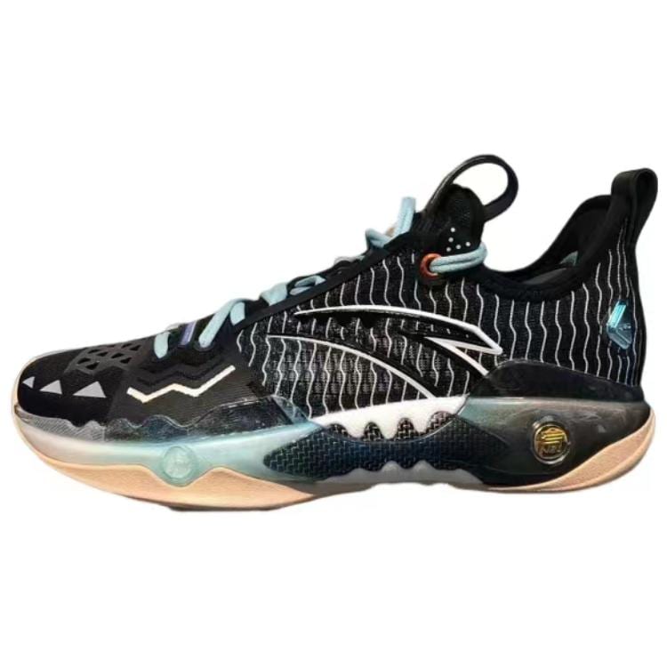 Anta Shock Wave 5 Pro Low top Basketball Shoes Men's Black 112341111-2