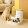 Separate Design Pet Integrated Feeder Anti Spill Large Capacity 2 In 1 Cat Food Dispenser Detachable with Stainless Steel Bowl
