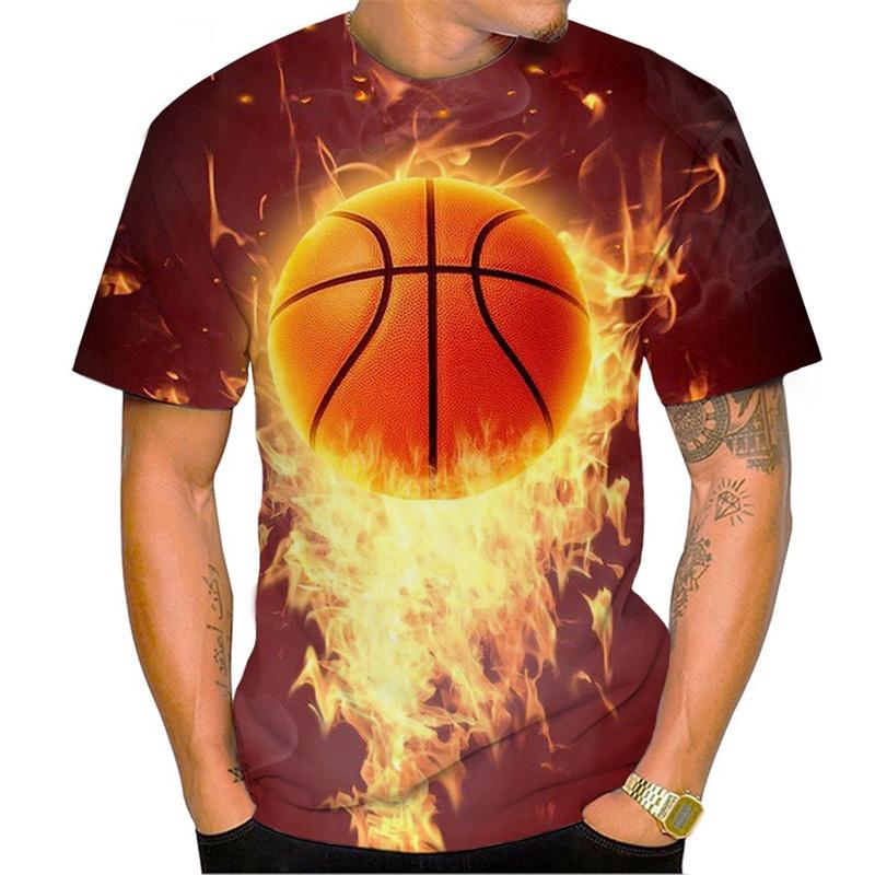 Utomhusbasketsport T-shirt Mode snabbtorkande material Herr heta globala nyhet T-shirt avslappnad O-krage kortärmad skjorta Sportkläder