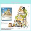 Panda Tea House Octopus Roast Shop Building Blocks Set With Abs Plastic For Kids And Diy Crafting