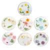 Real Dried Flowers Coaster Heat-Resistant Home Kitchen Transparent Cup Mat for Resin Handmade DIY Decor Unique