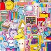 50 Cute Cartoon Stickers for Notebooks, Luggage & DIY Decorations