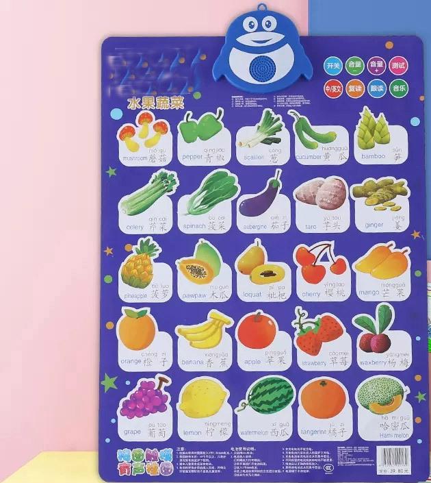 Baby Enlightenment Sound Early Childhood Education Wall Chart - Phonetic Learning For Babies And Children'S Speech - Complete