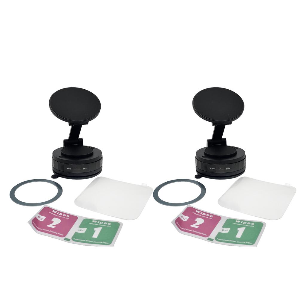 Magnetic Car Phone Mount 360 Degree Rotation Quick Setups Universal Phone Holder Shockproof Mobile Bracket For Vehicles