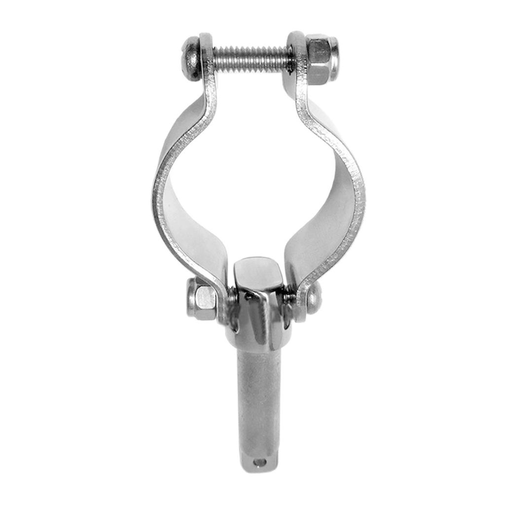 Marine 304SS Clamp On Oarlock for 1/2" Socket Yacht Boat Clamp-On Oar Lock