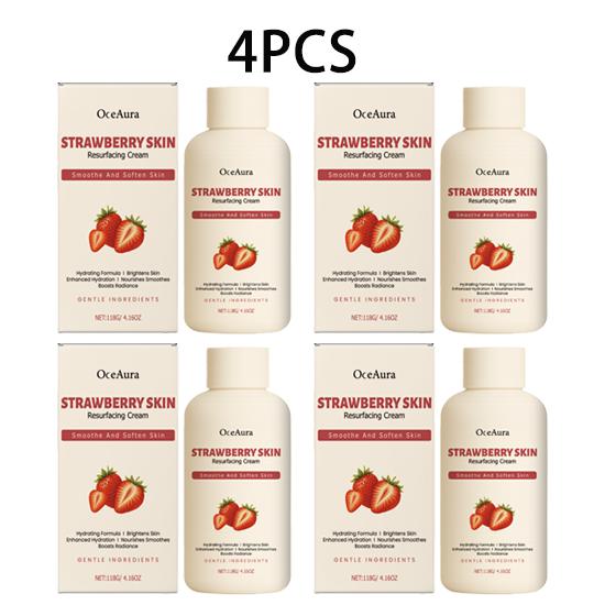 OceAura Strawberry Body Cream Strawberry Fragrance Moisturizes Dry Skin, Softens Roughness, Moisturizes and moisturizes Body Skin Cream 118g