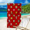 Ultra-Soft Beach Towel with Mario Theme,Ideal for Pool - Camping, Diving - Perfect Travel Essential, Vibrant Beach Towel.