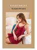 Cross-border Ice Silk Sheer Lace Deep V-Neck Women's Sexy Slip Dress Nightgown