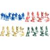 30 Stück Soldatenmodell-Ornament Mehrere Posen Plastik-Statuette Militärische Sandkasten-Spielzeugfiguren 4 Farben Verfügbar DIY-Dekoration ZYF
