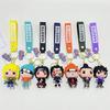 Latest Anime Naruto Figure Sasuke Kakashi Gaara Itachi Uchiha Q Version Adorable Keychain Backpack Decoration Pendant Present
