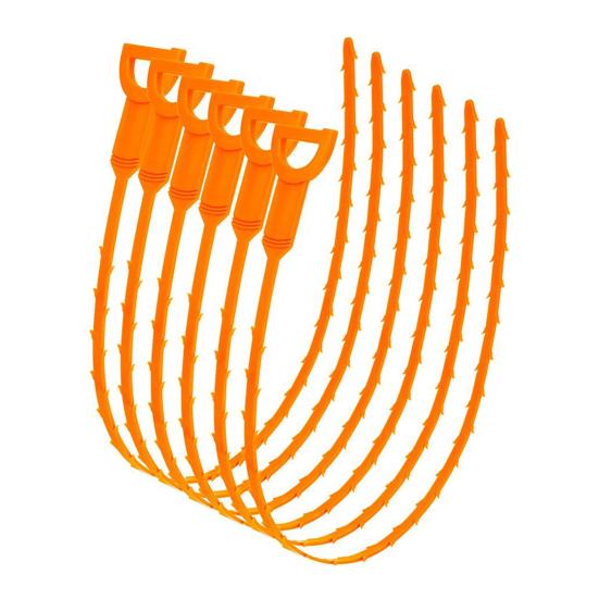 5Pcs Sink Snake Tool Bendable Sink Unclogger Hair Remover Reusable Easy To Use Drain Clog Remover Tool