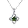 Bague Ringen 1ct VVS D Color Moissanite Pendant Necklace Women's 925 Sterling Silver Lucky Clavicle Chain Valentine's Day Gift