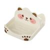Decorative Kitchen Counter Organizer Cute Bear Pot Lid Holder for Countertop, Multipurpose ABS Plastic Spatula Spoon Rest, Easy Clean Cooking Utensils