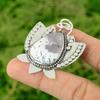 Daughters Day Deal Natural Dendrite Opal New Lotus Bezel Wife Pendant 925 Silver