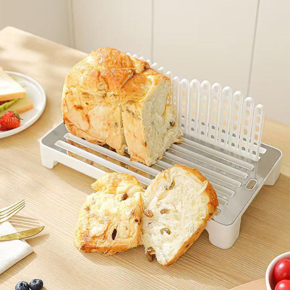 1PC Toast Slicer 34x19.3x14cm Adjustable Width Toast Slicer Bread Slicers Guide For Homemade Bread Kitchen Baking Accessories