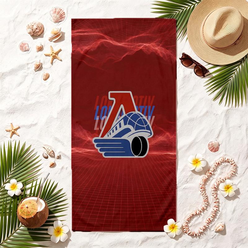 Lokomotiv Yaroslav (28) Soft Beach Towel Stylish Beach Pool Towel for Summer Seaside Vacation Travel