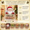 Acrylic Christmas Cash Gift Holder Ornament Clear Christmas Ornament  Cash Gift Presentation