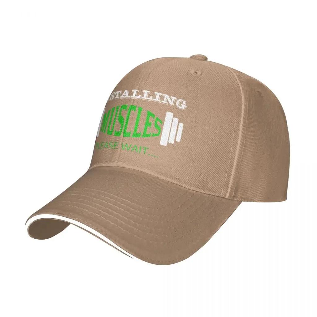 INSTALLATION DES MUSCLES VEUILLEZ PATIENTER Casquette de Baseball Hip Hop Sandwich Cap Style Unisexe Chapeau Réglable Course à Pied Golf