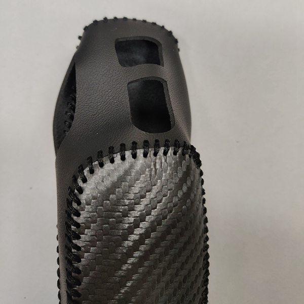 

Black PU Leather Gear Shift Cover for Peugeot 4008 None