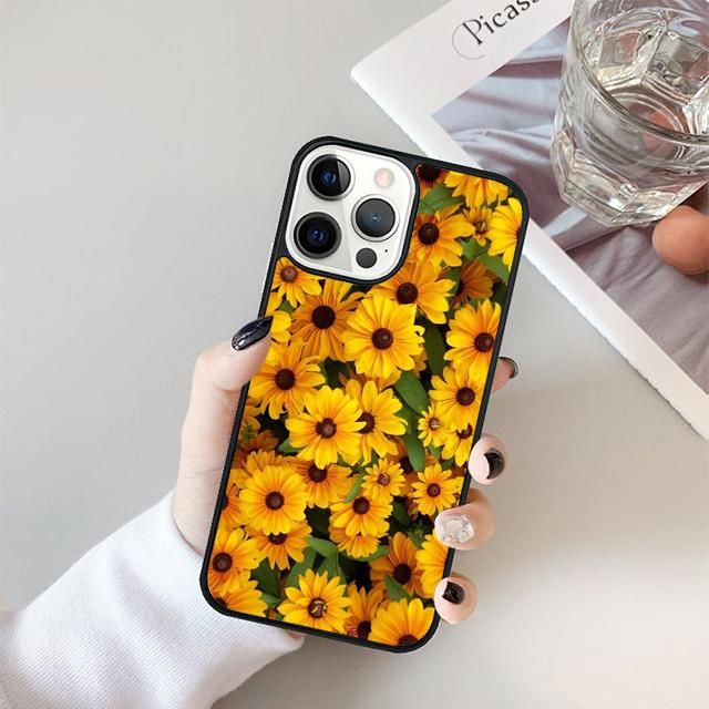 Coque de téléphone florale tournesol pour iPhone 17 Air 15 16 11 12 13 14 Pro Max Housse pour iPhone 17 Air Max Plus coque Fundas