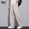 Baleno Men's Tencel Linen Blend Casual Straight-Leg Pants