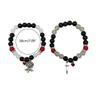 Unique Couple Bangles Different Colors  Beaded Chains Bracelets Accessory