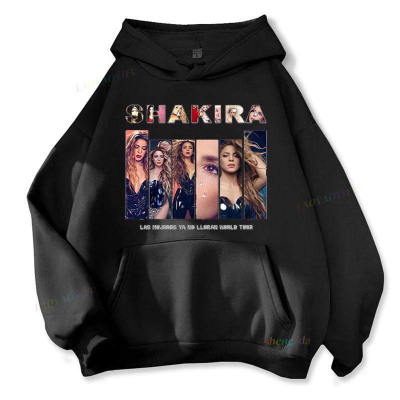 Shakira Printed Men's Hoodie Autumn Winter Long Sleeve Sweatshirt Shakira Pullover Unisex Hip Hop Rapper Music Clothing