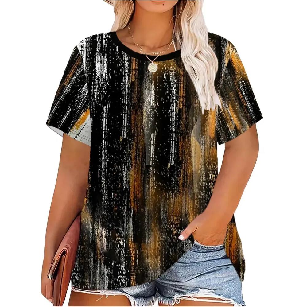 Casual Comfortable Versatile Women's Round Neck Short Sleeves Breathable Loose T-Shirts Women’s