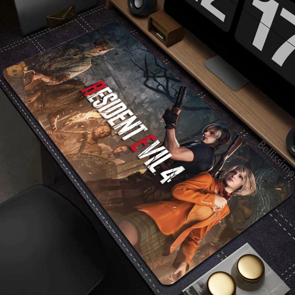 Xxl Mouse Pad Gamer RResident Evil Pc Cabinet Game Keyboard Desk Mat Computer Gaming Accessories Leon S Kennedy Big Mousepad