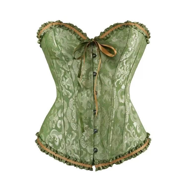 Body Corset Grande Taille Sans Bretelles à Lacets avec Serre-Taille Vintage - Sous-vêtements Robe de Mariée Femme