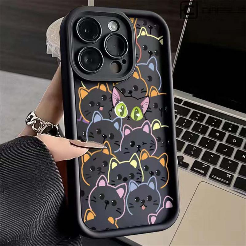 Sexy Lip Cute Cat Case For Realme 12 11 Pro Plus C63 C65 C67 C55 C53 C35 C11 C15 Cover Soft Silicone Funda