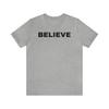 Believe Bible Christian Jersey Short Sleeve Tee