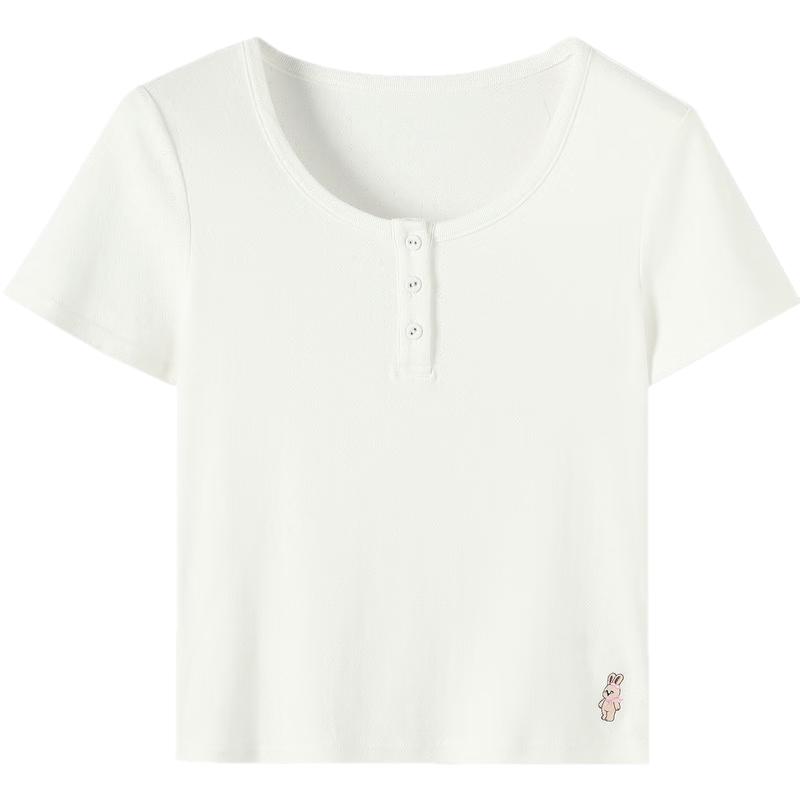 TonLion Women's Textured Short Sleeve T-Shirt