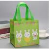 Egg Bunny Easter Gift Tote Bags Laminating Nonwoven Environmental Shopping Bags Large Capacity Dust Moisture-Proof Firm Handbag