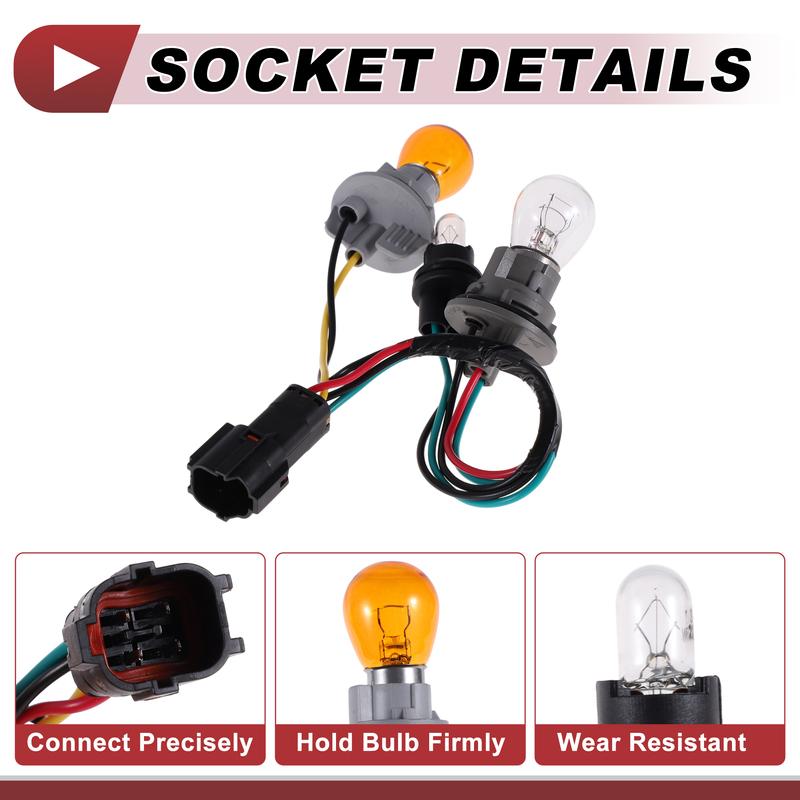 X Autohaux Tail Light Socket Wiring for Kia Sorento 2015-2018 No.92480C6000 Bulb Pigtail